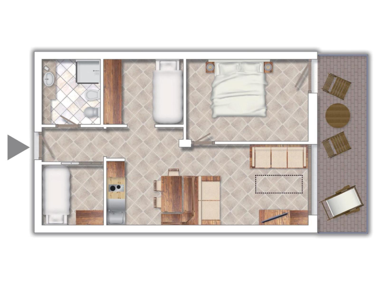 Residence Club Ponte Di Legno Rum bild